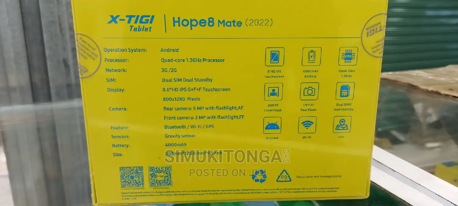 New X-Tigi Hope 10 Mate 32 GB Black
