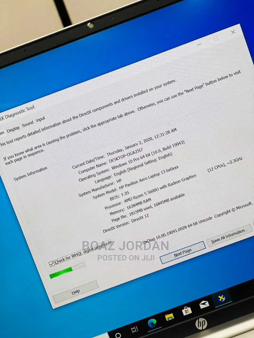 New Laptop HP Pavilion 15 16GB Intel Core I7 SSD 512GB
