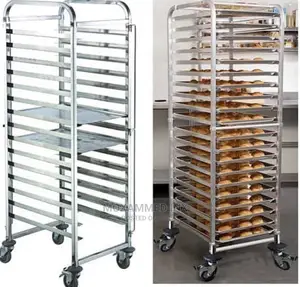 Photo - 16 Tray Trolley Made of Stainless Steel