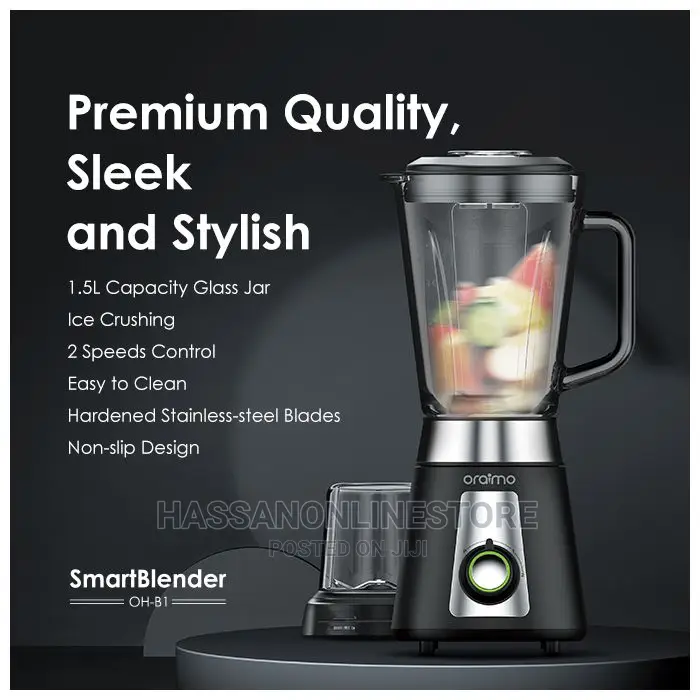 Oraimo Smartblender 1.5L Capacity Glass Jar Blender