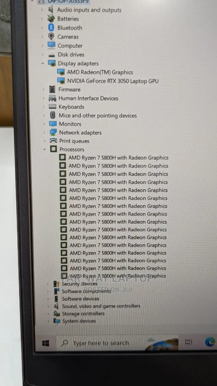 New Laptop Lenovo Ideapad Gaming 3 16GB AMD Ryzen 7 SSD 512GB
