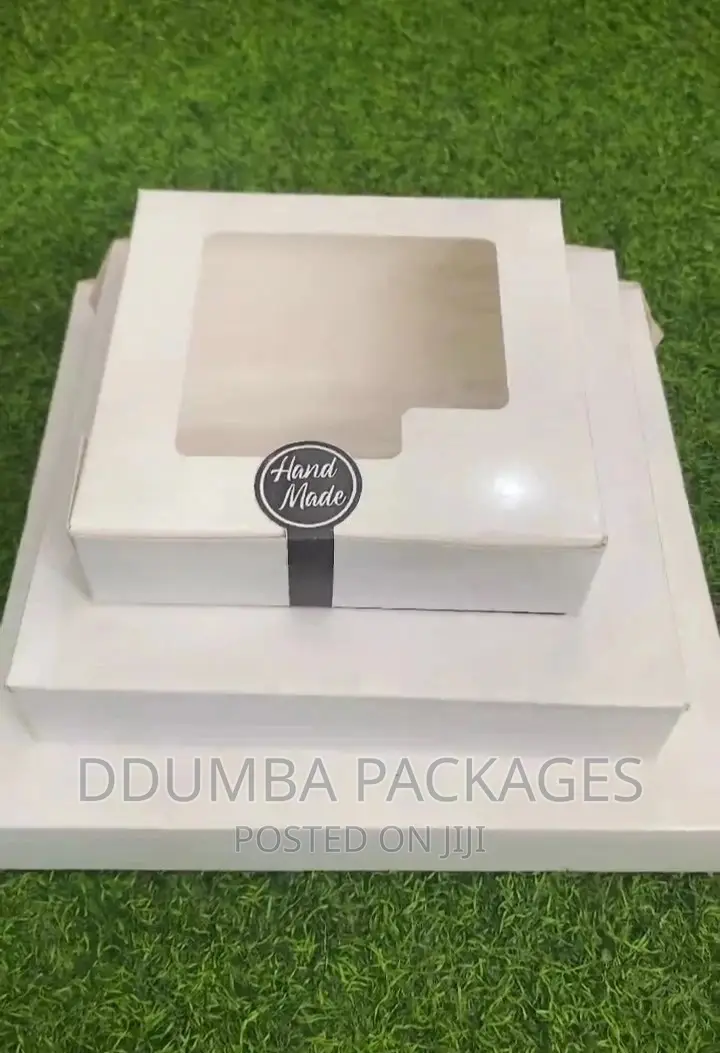 White Cake Boxes Inch10,8,Na 6 Pc50