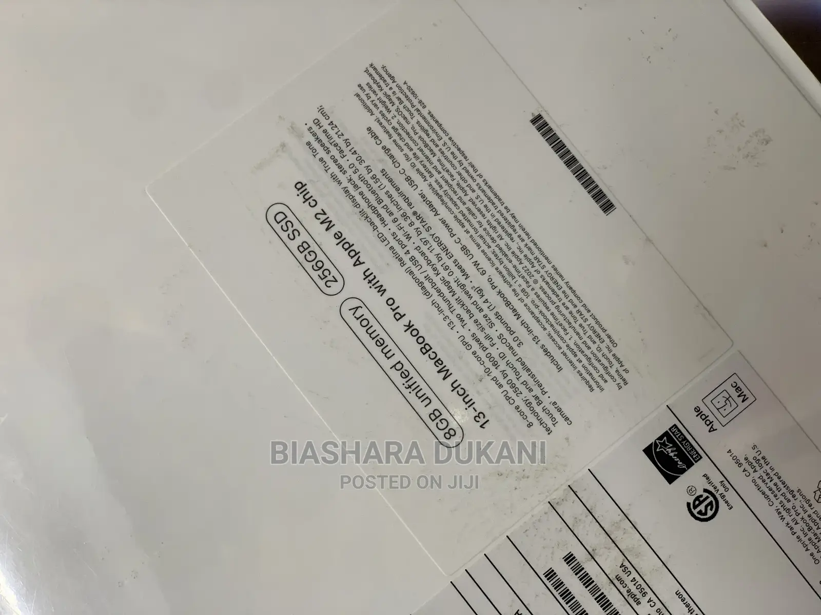 New Laptop Apple MacBook Pro 2022 M2 8GB Apple M2 SSD 256GB