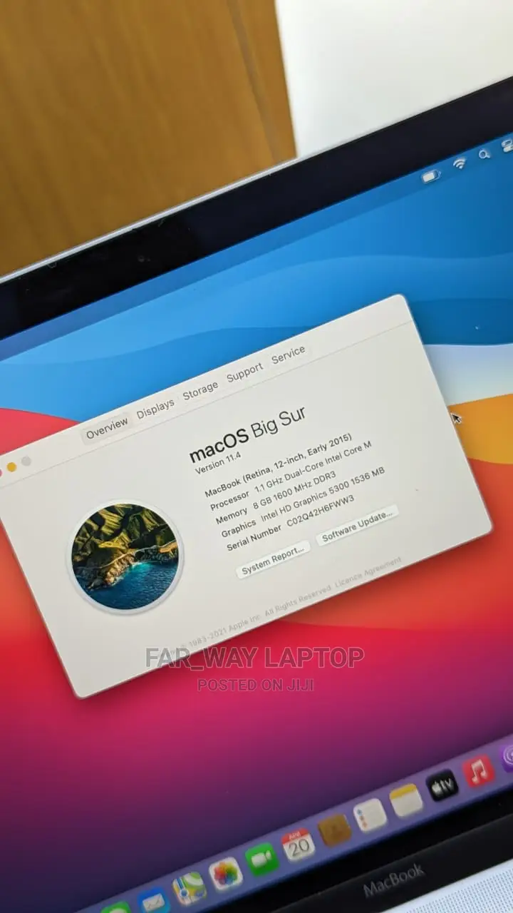 Laptop Apple MacBook 2015 8GB Intel Core I5 SSD 256GB