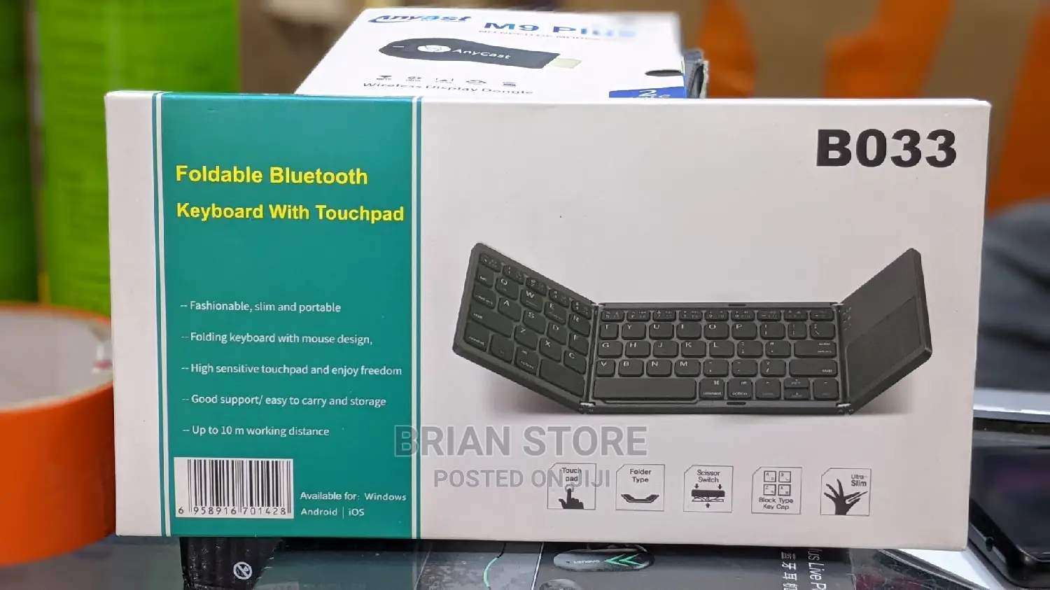 Foldable Keyboard With Touchpad