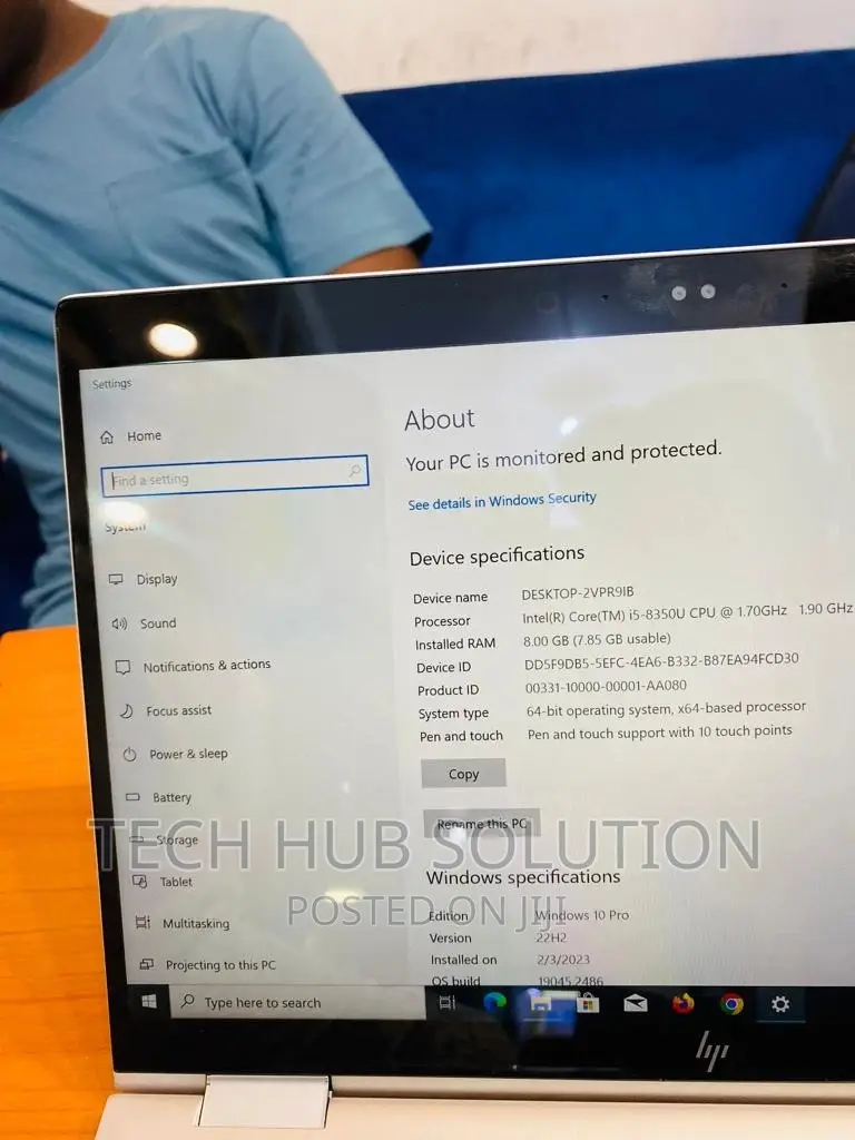 Laptop HP EliteBook X360 1040 G5 8GB Intel Core I5 SSD 512GB