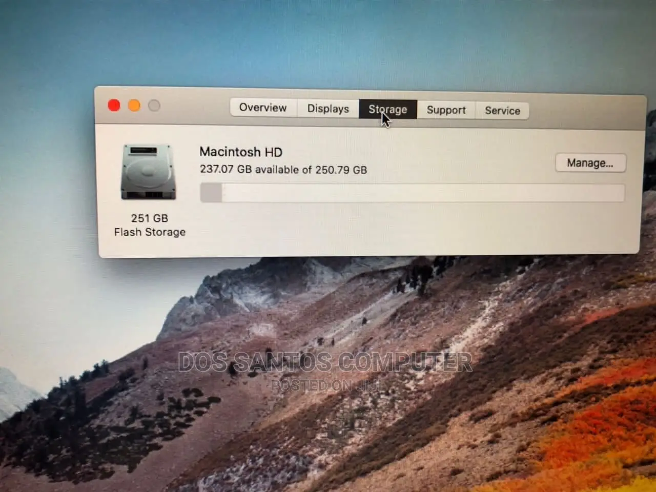 Laptop Apple MacBook Air 2013 2GB Intel Core I5 SSD 256GB