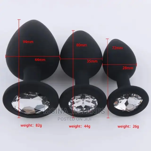 3 in 1pack of Silicone Anal Plug With Different Size
