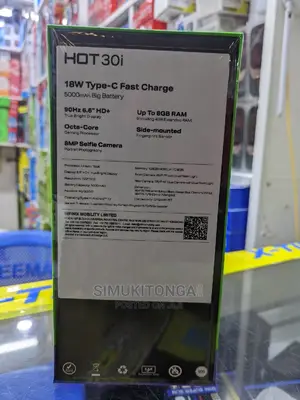New Infinix Hot 30i 128 GB Black