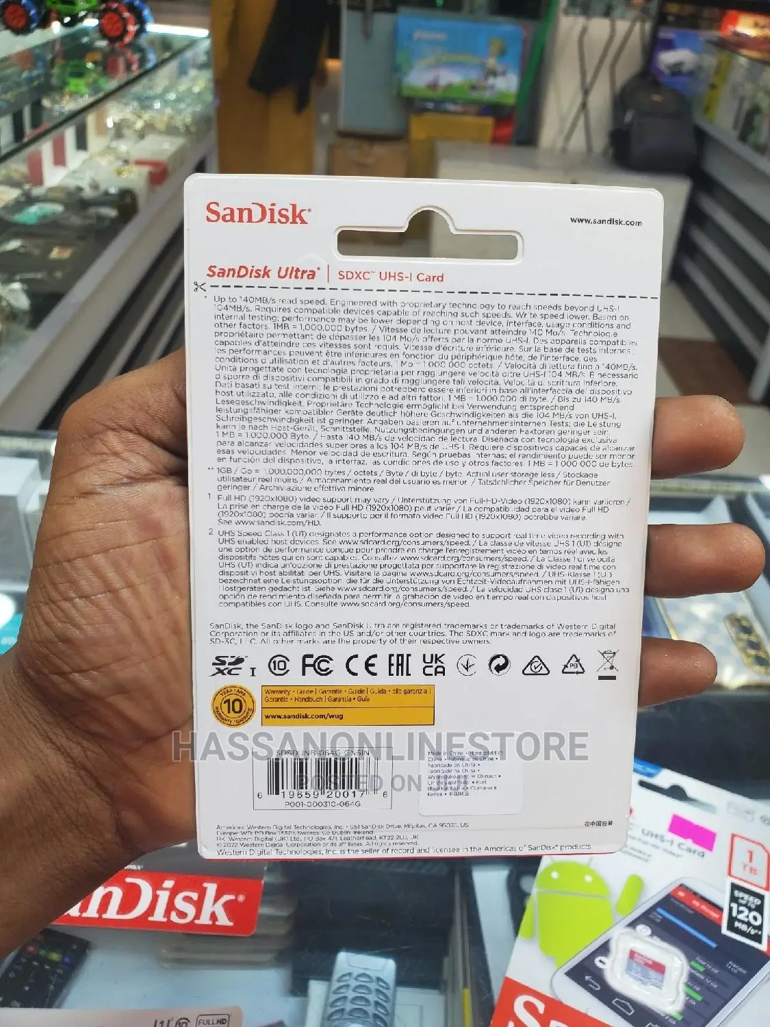 Sandisk Ultra SDXCTM UHS-I Card 64GB
