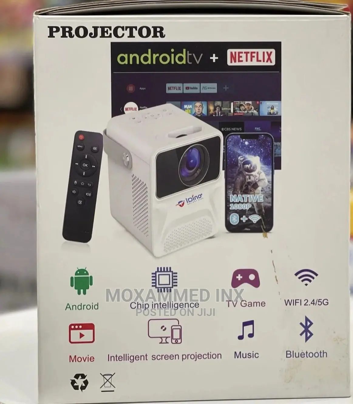 Projector Android Tv + Netflix
