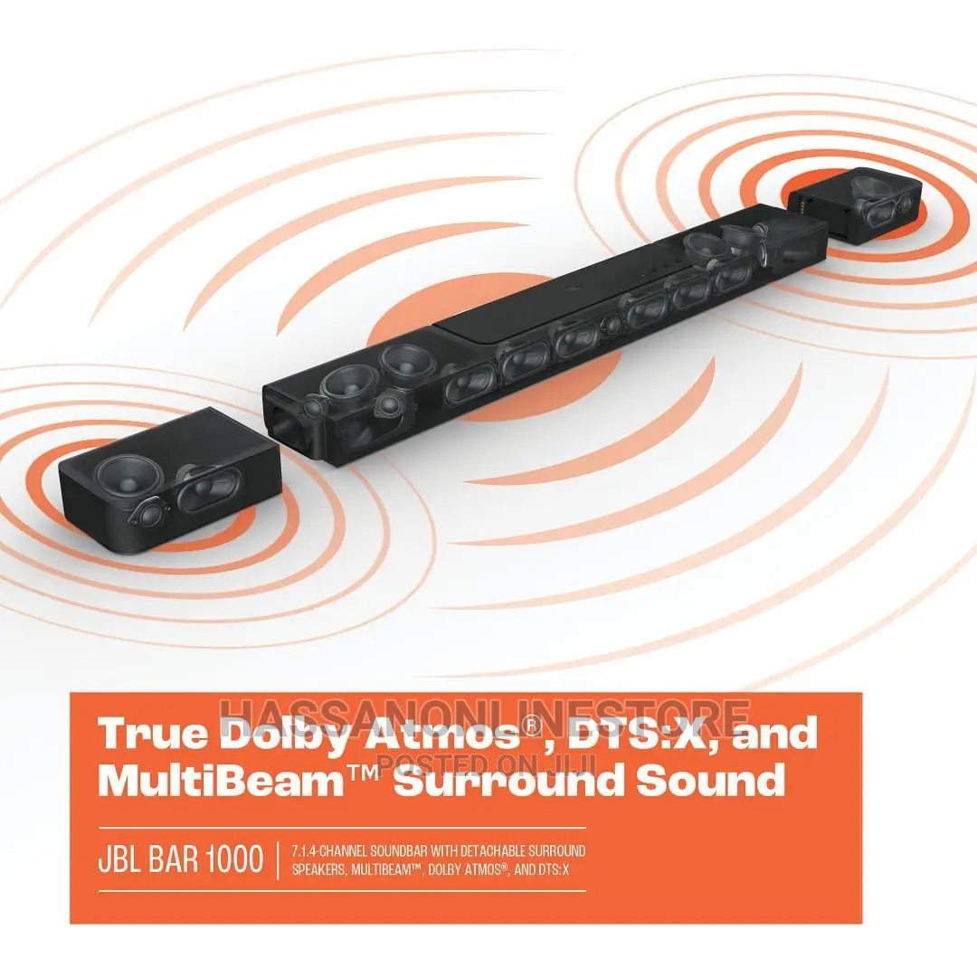 JBL Bar 1000 880w 7.1.4-Channel Dolby Atmos Soundbar