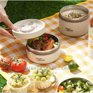 Portable Insulated Thermal Lunch Box Containers Set