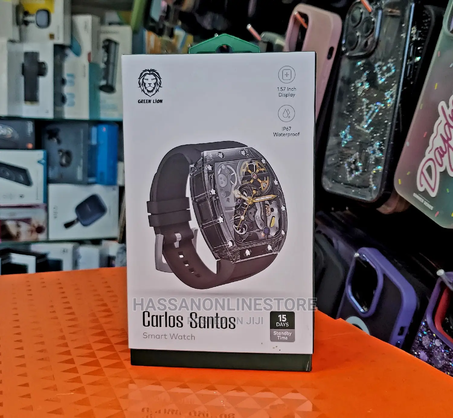 Green Lion Carlos Santos Smartwatch - Black
