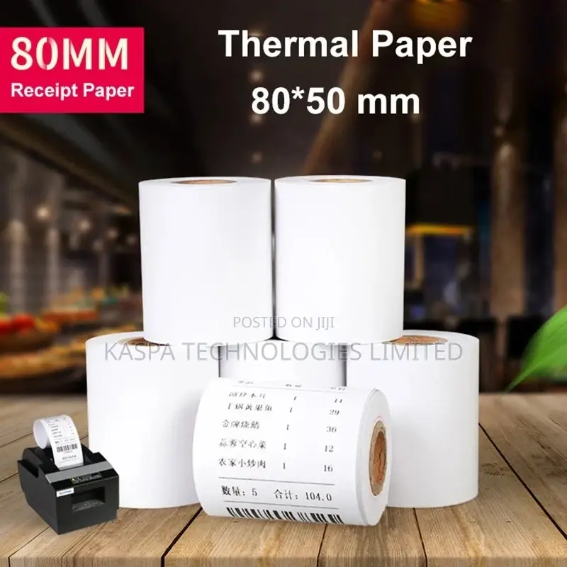Thermal Receipt Rolls 80 X 60mm