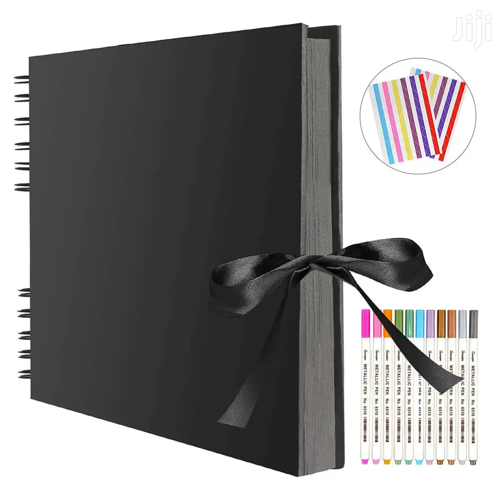 Photo Albums 80 Black Pages Memory Books, A4 Craft Paper DIY