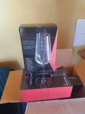 Crystal Glass for Flute Champagne Made in Paris