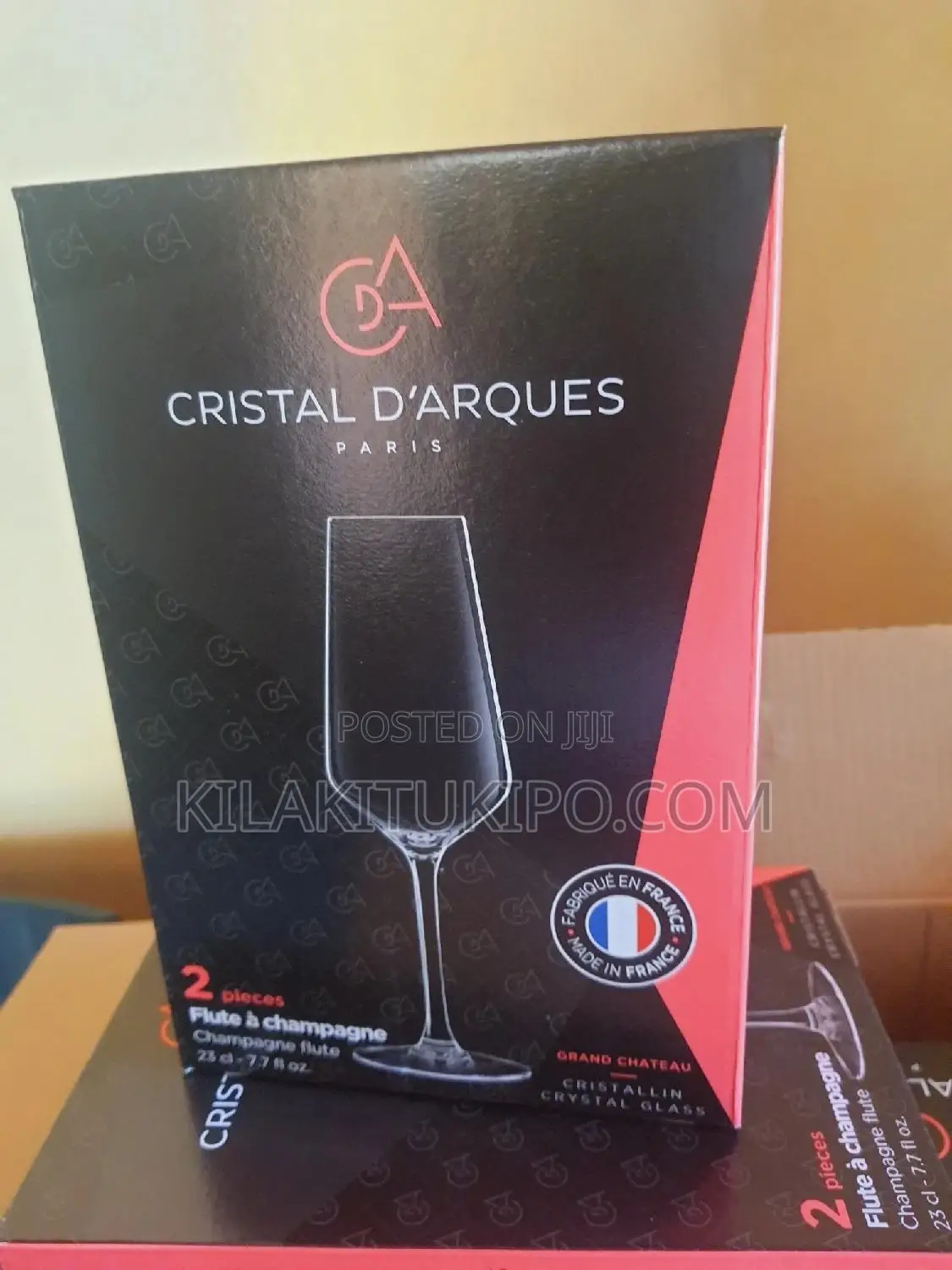 Crystal Glass for Flute Champagne Made in Paris