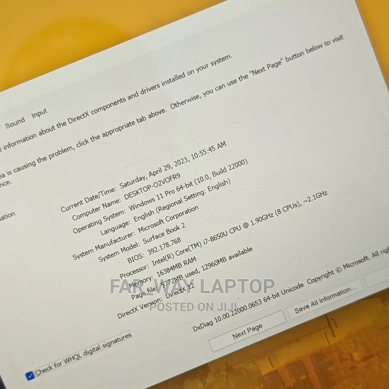 Laptop Microsoft Surface Book 2 16GB Intel Core I7 SSD 512GB