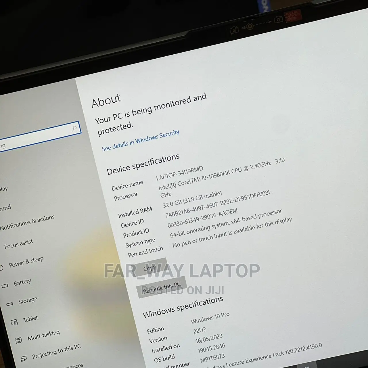 New Laptop Lenovo Legion 7 32GB Intel Core I9 SSD 512GB