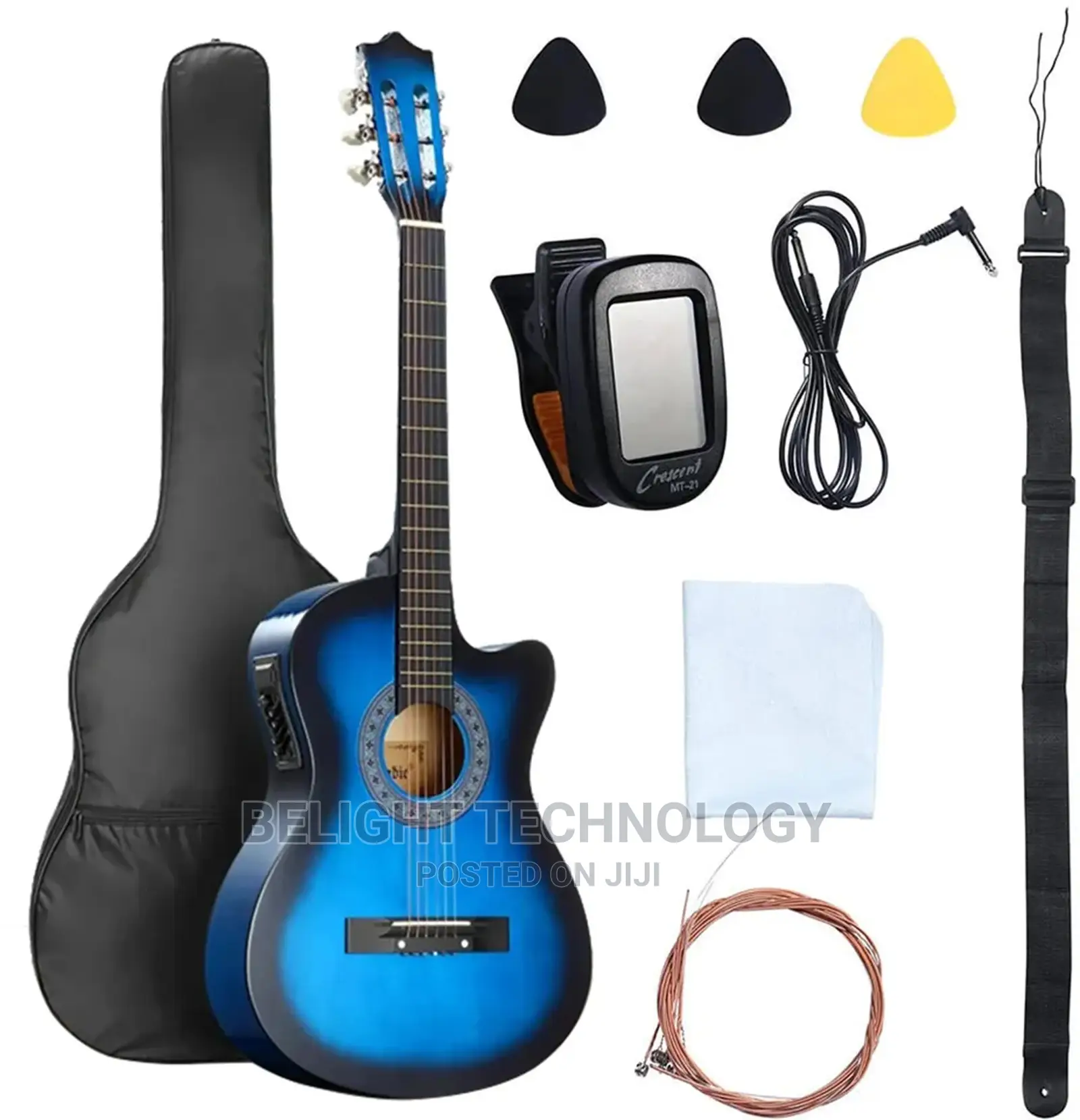 38 Inch Electric Acoustic Guitar Full Size Cutaway in Dodoma Rural