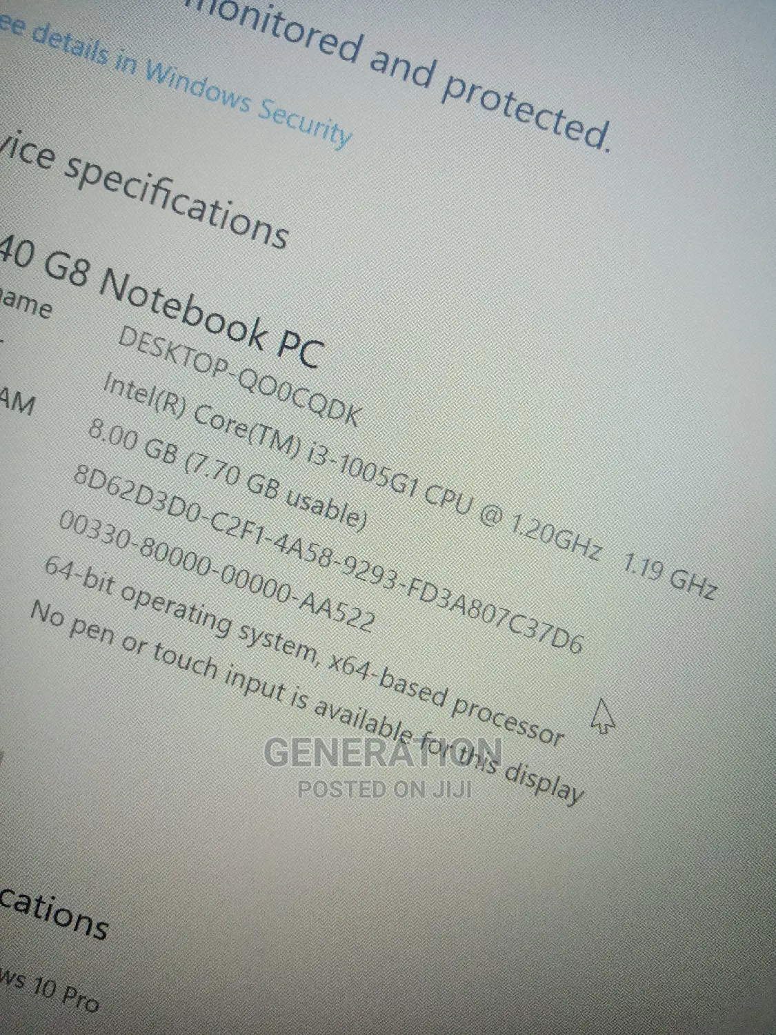 Laptop HP 14-Dq1088wm 8GB Intel Core I3 HDD 1T