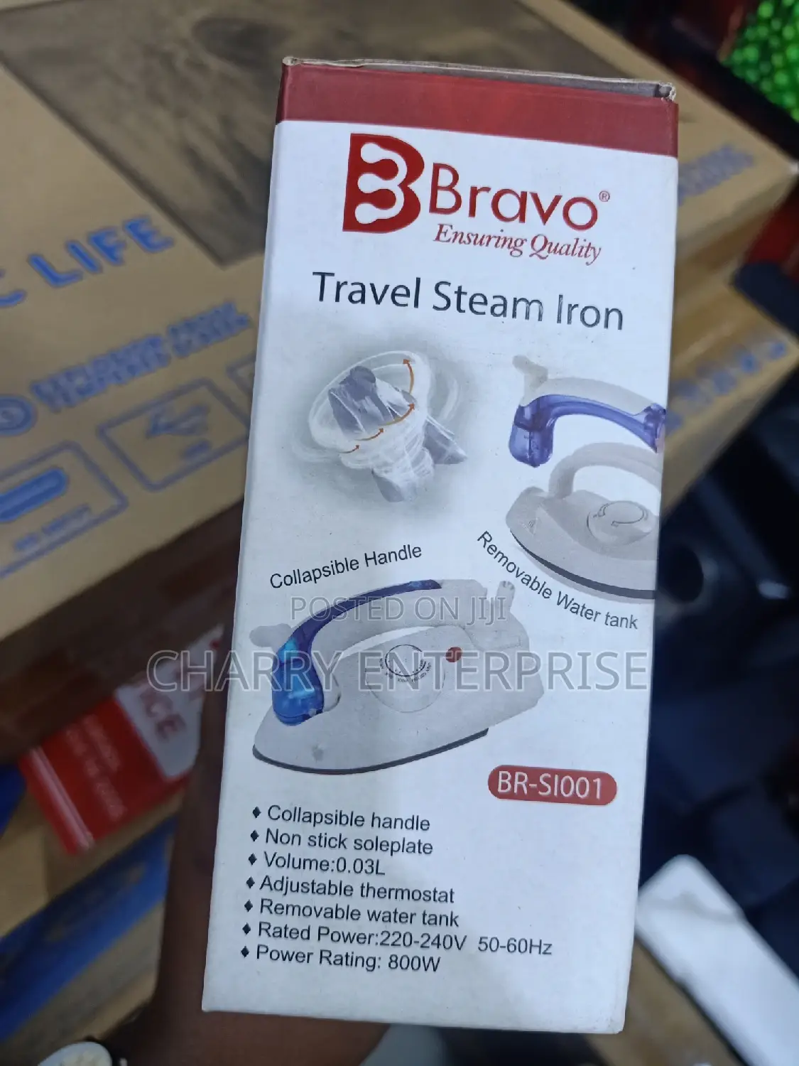 Bravo Travel Steam IRON, Non STICK Soleplate  800W