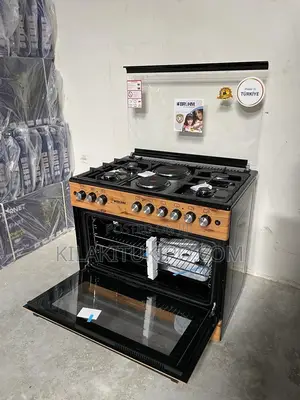 Bruhm Oven 4gas,2electric 90*60cm Wooden Finish