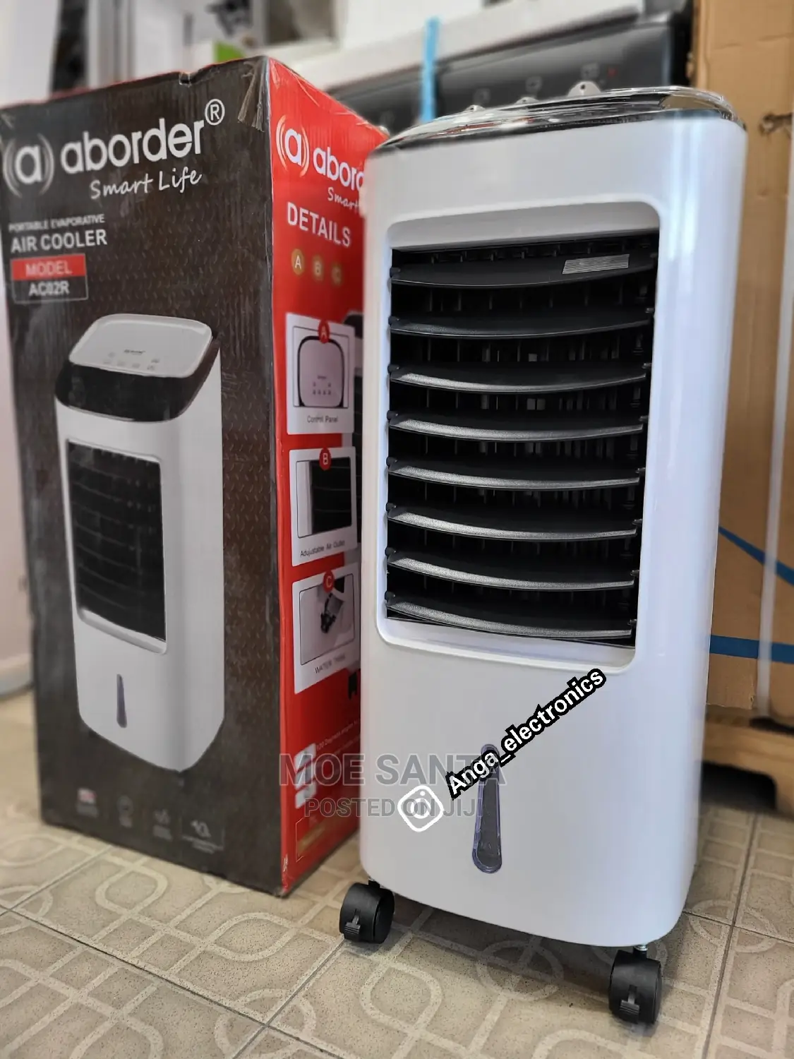 ABORDER Portable Evaporative Air Cooler