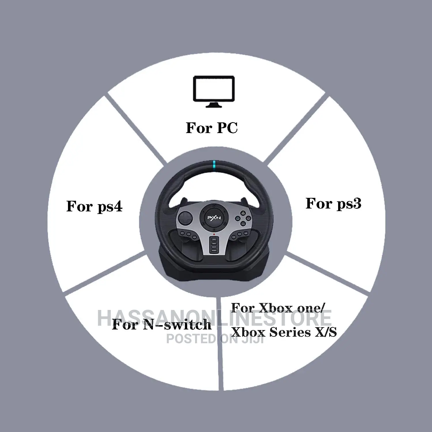 PXN Racing Wheel Steering Wheel - V9 Driving Wheel