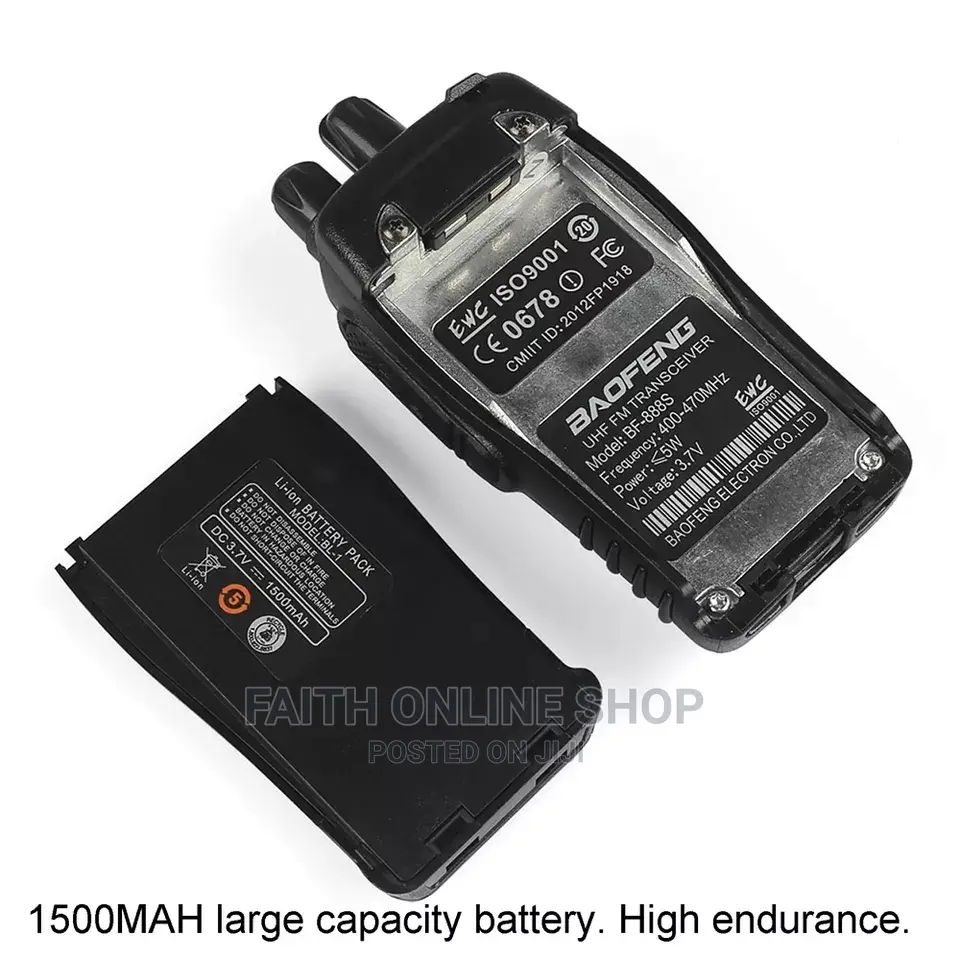 Baofeng BF-888S Walkie Talkie Radio Call (2pcs)