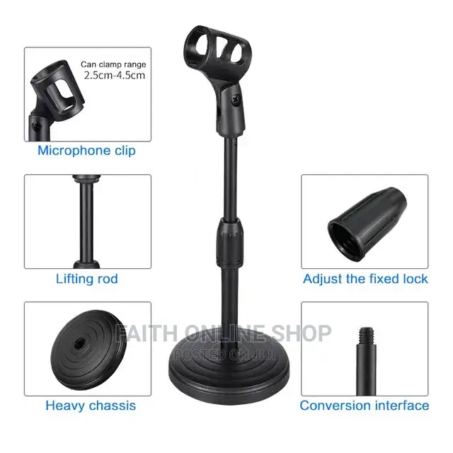 Microphone Stand for Broadcast Singing