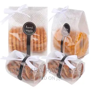 Translucent Plastic Foodbags for Bites Snacks(50 Sticker PCS