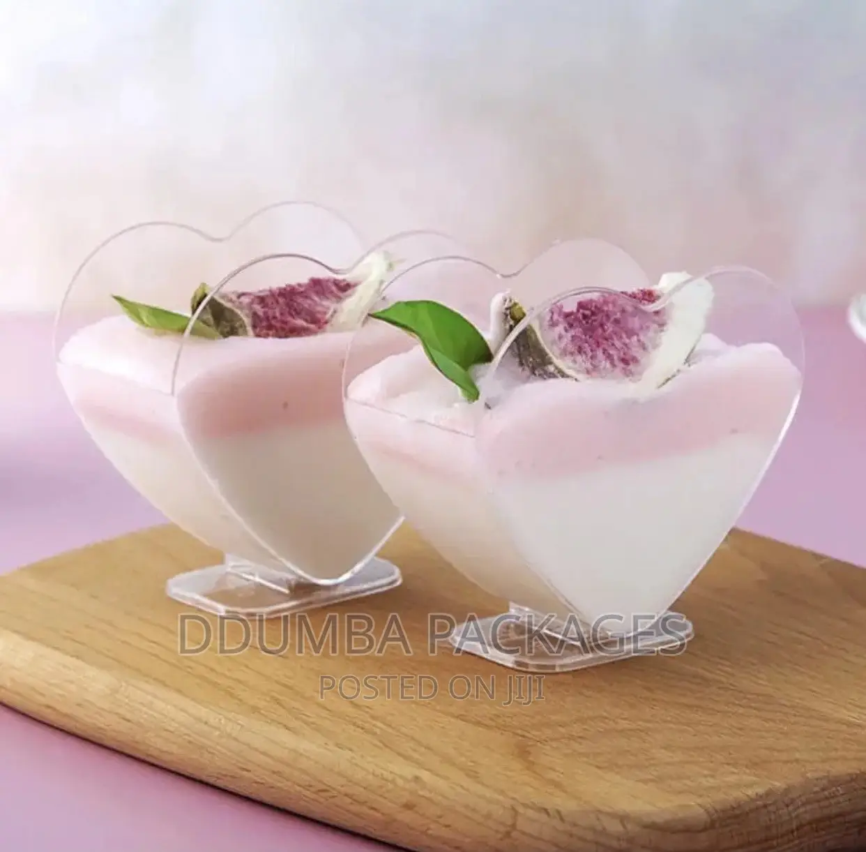 Desert Glasses With Heart Shapes Per 10pcs