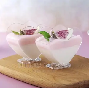 Desert Glasses With Heart Shapes Per 10pcs