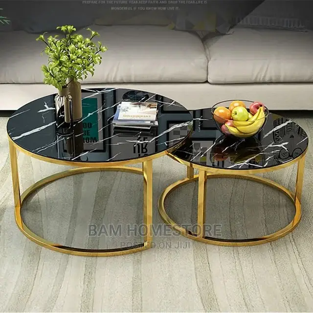Marble Glass Tables 2 in 1