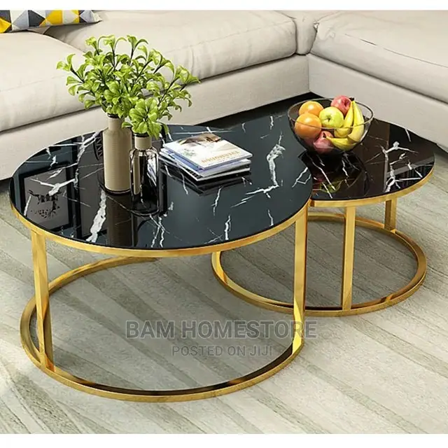 Marble Glass Tables 2 in 1