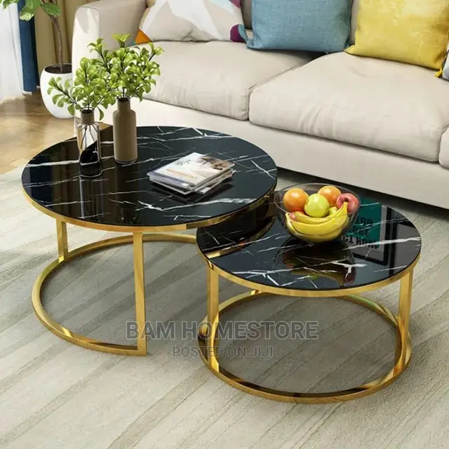 Marble Glass Tables 2 in 1