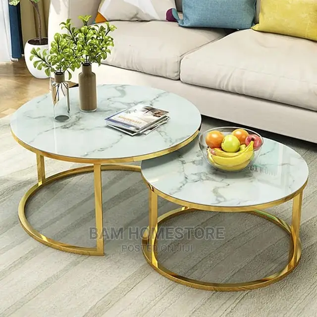 Marble Glass Tables 2 in 1
