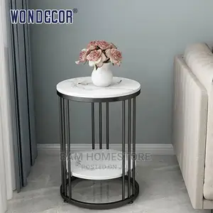Marble Glass Round Stools