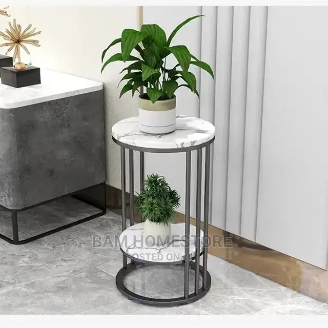 Marble Glass Round Stools