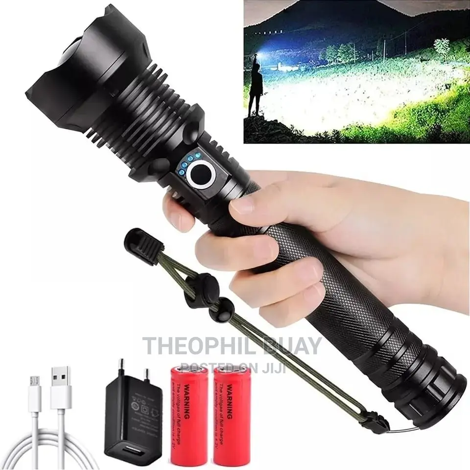 Flashlights, Zoomable Water Rechargeable Flashlights