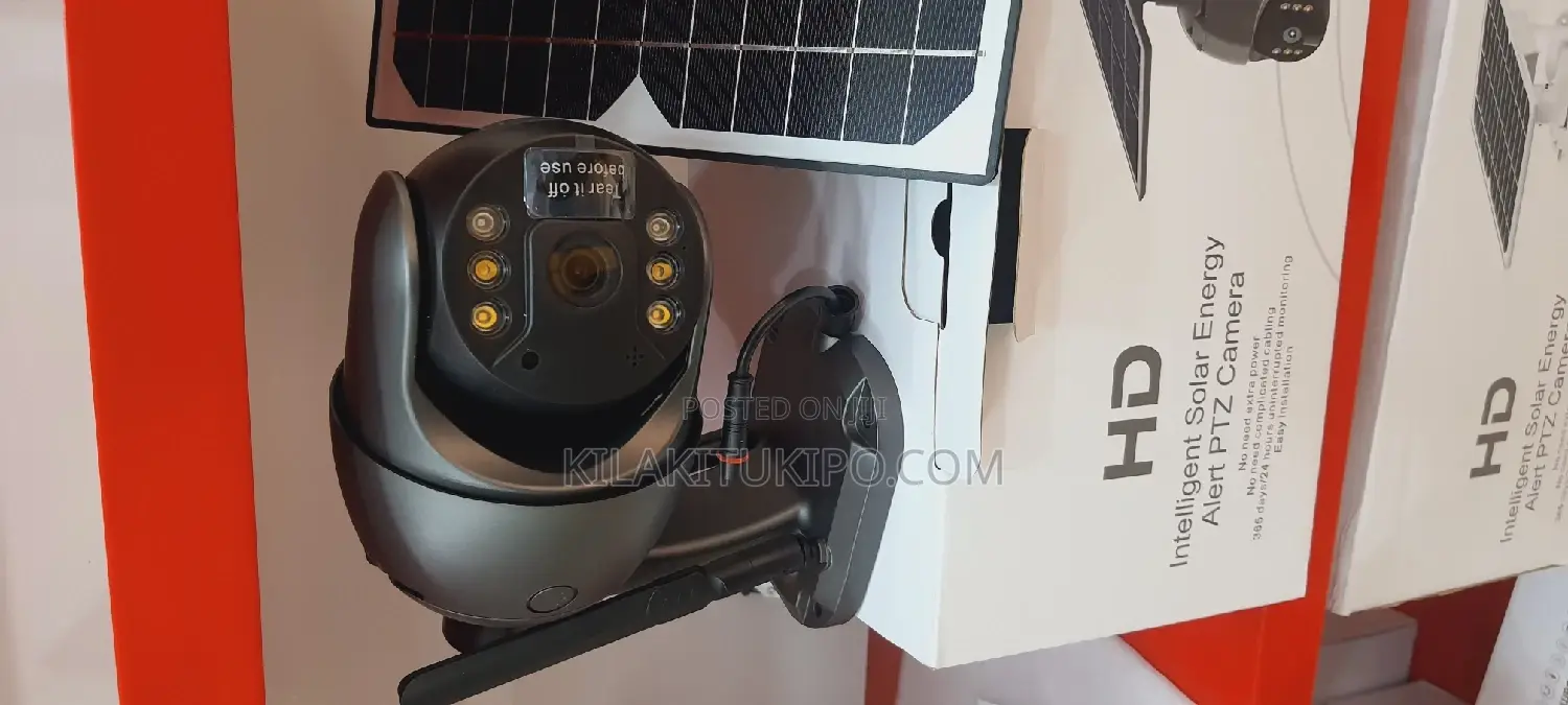 HD Solar Security Light PTZ Camera