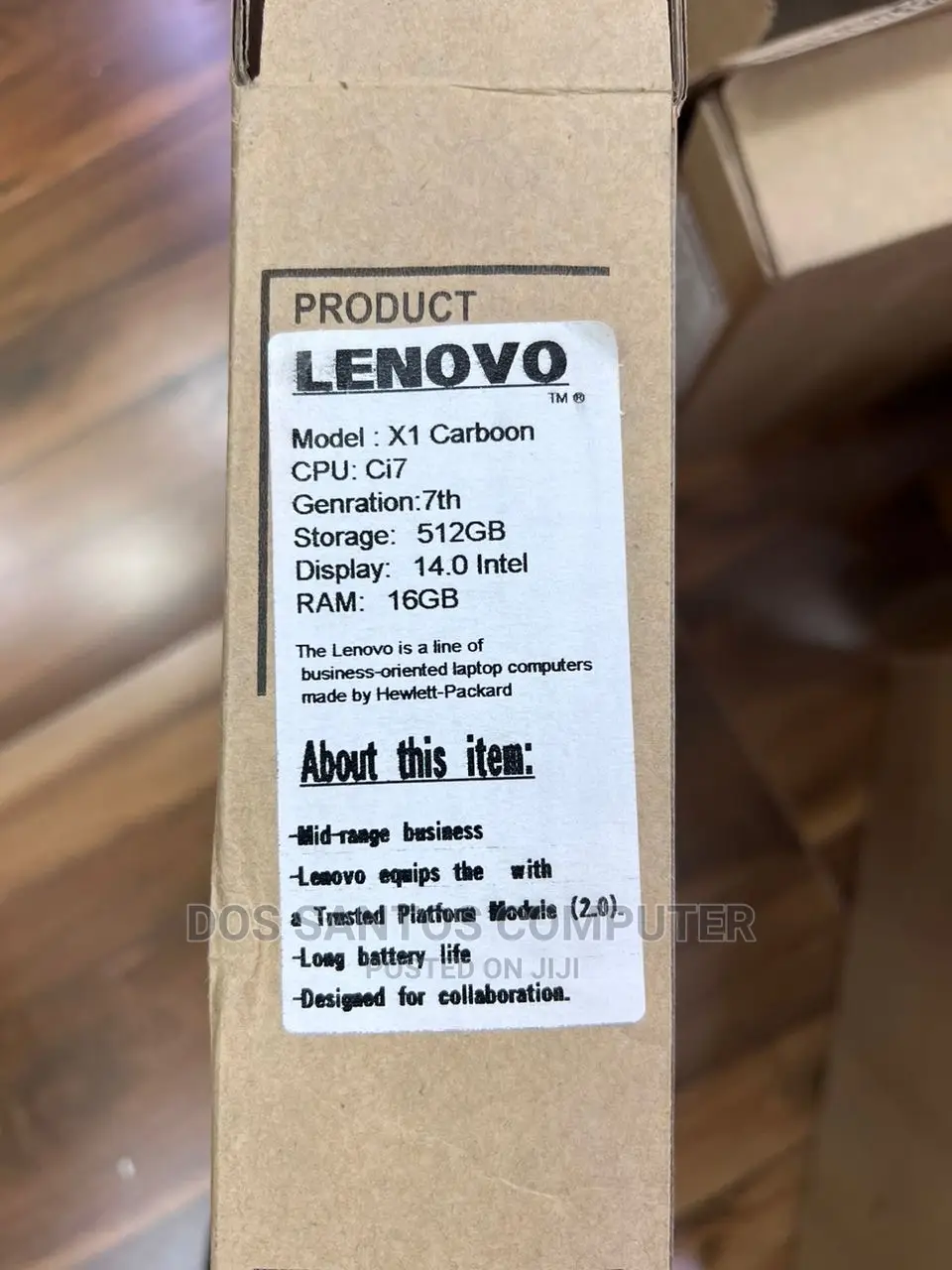 Laptop Lenovo ThinkPad X1 Carbon 16GB Intel Core I5 SSD 512GB