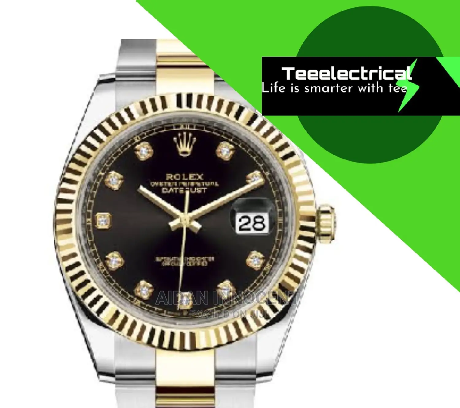 Watch Rolex-Silver Gold Strip