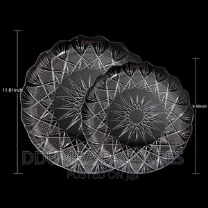 Crystal Plates/Plastic Plates Per 10pcs