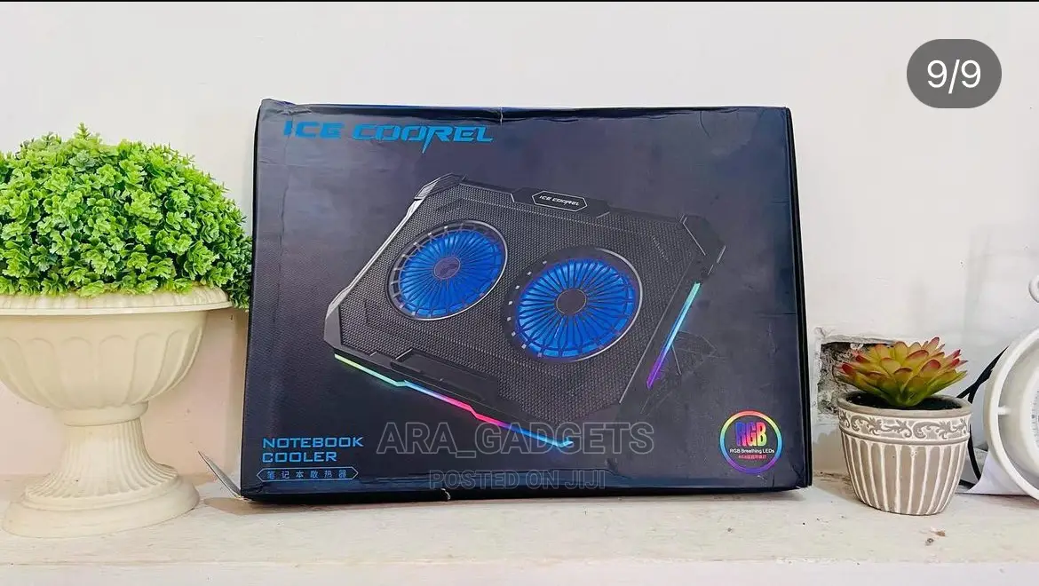 Ice Cooler And Stand With RBG Light For Laptop