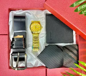 Set Ya Mkanda | Wallet | Saa | Tai | Belt | Watch | Tie |
