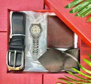 Set Ya Mkanda | Wallet | Saa | Tai | Belt | Watch | Tie |