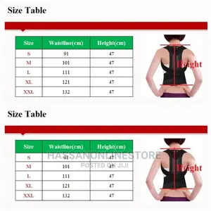 Adjustable Back Posture Corrector Support Brace Belt